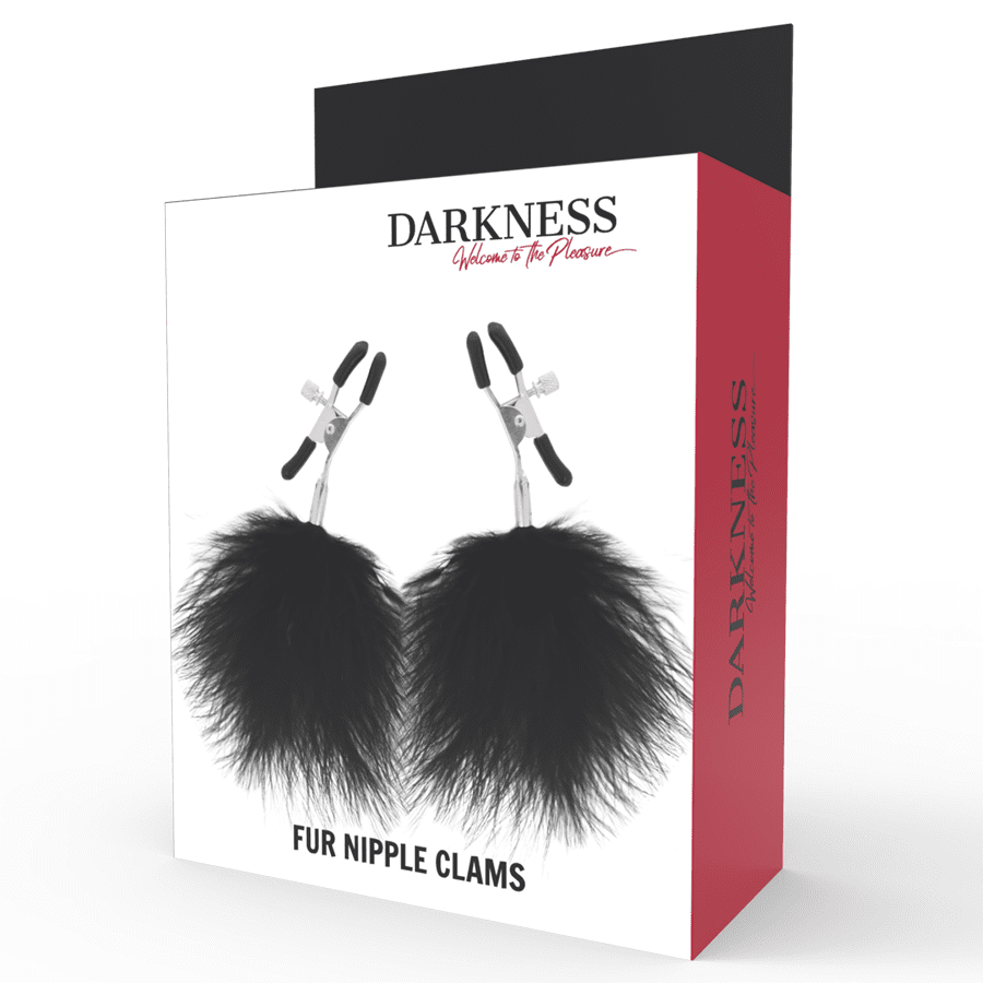 MORSETTI PER CAPEZZOLI CON ECOPELLICCIA DARKNESS