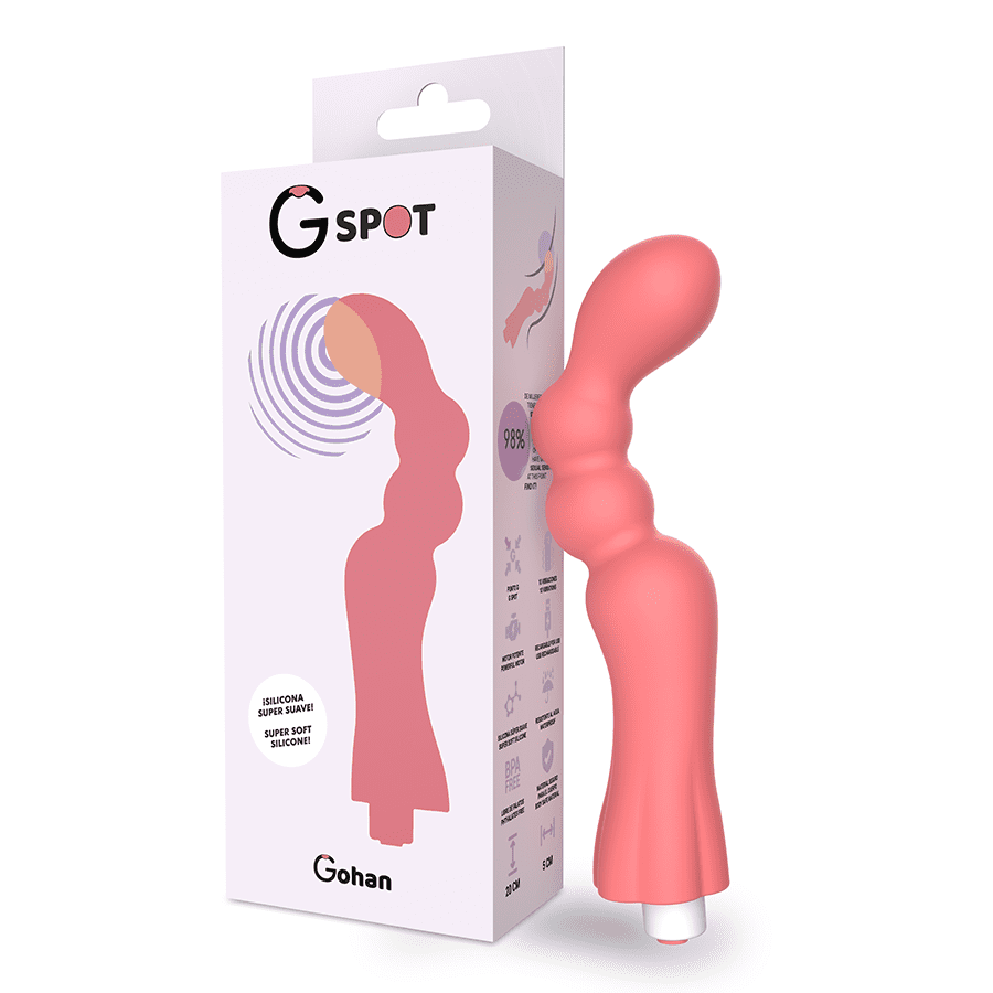 VIBRATORE PUNTO G GOHAN ROSSO CHIARO