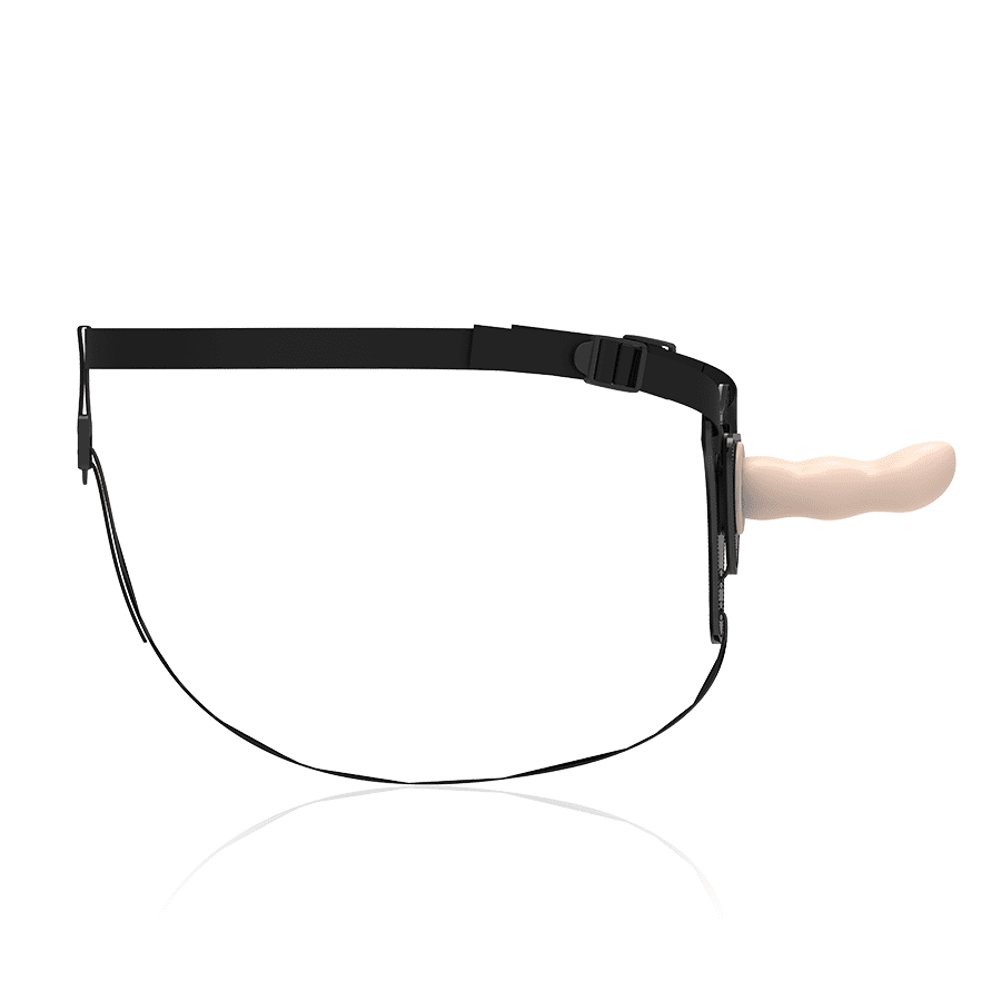 IMBRACATURA CON DILDO IN SILICONE FETISH SUBMISSIVE - PUNTO G 12.5 CM