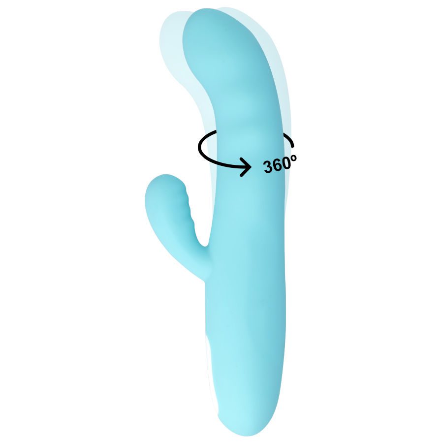VIBRATORE ROTANTE MIA EIFFEL BLU TURCHESE