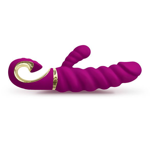 VIBRATORE DOPPIA STIMOLAZIONE - GCANDY COLORE LAMPONE