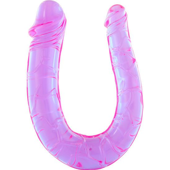 SEVENCREATIONS PENE CON DUE TESTE DI GELATINA FLESSIBILE