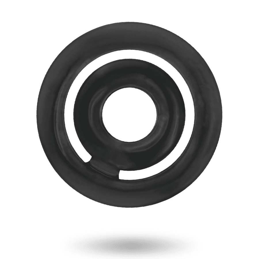 ANELLO PENE E TESTICOLI ADDICTED TOYS - NERO