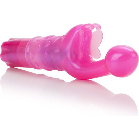 VIBRATORE TESTA FLESSIBILE IMPERMEABILE BUNNY KISS ROSA