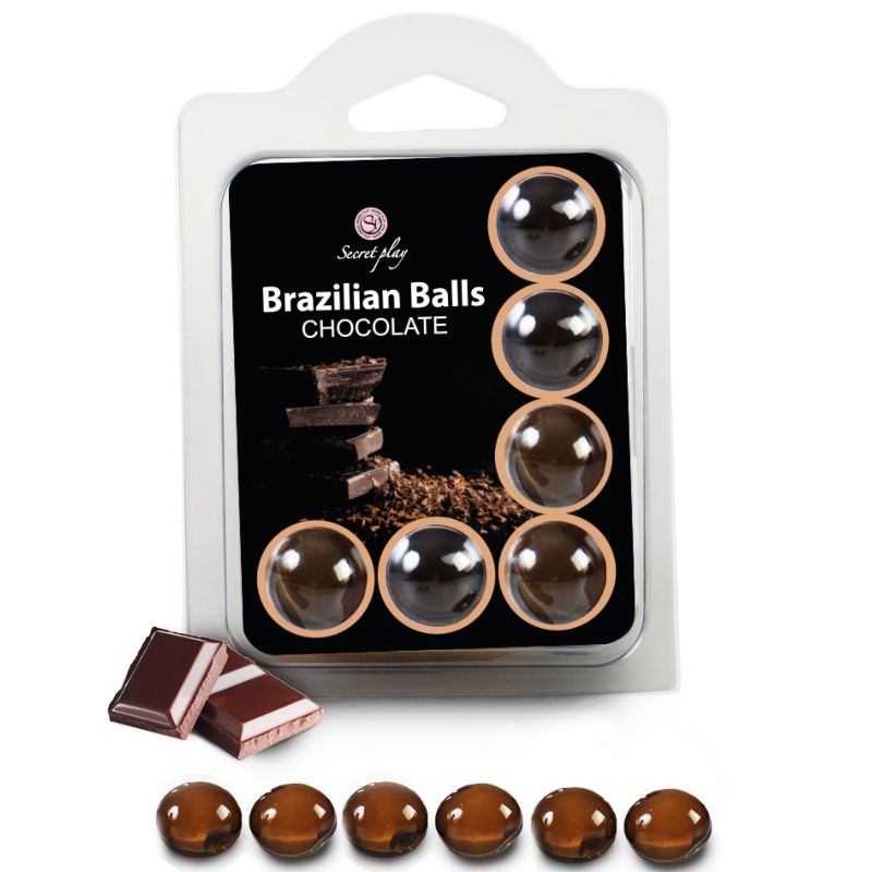 SECRETPLAY SET 6 PALLINE BRASILIANE CIOCCOLATO