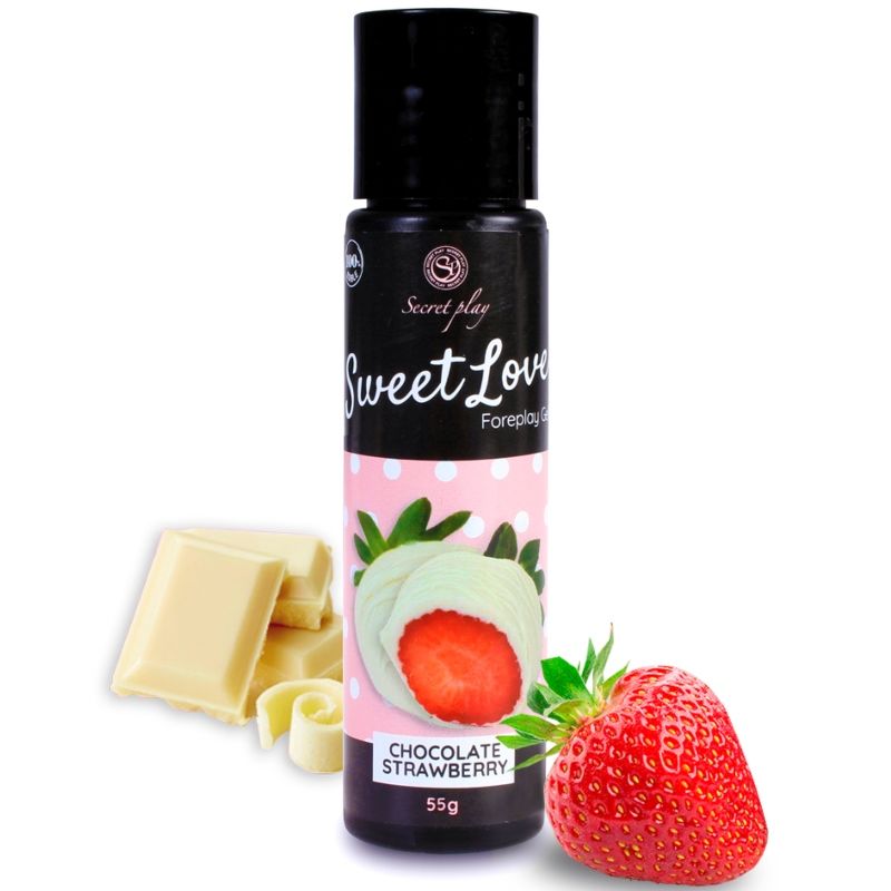 SECRETPLAY GEL SWEET LOVE FRAGOLA E CIOCCOLATO BIANCO 60 ML