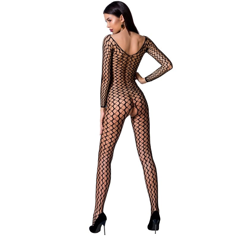 CALZAMAGLIA A RETE APERTA SENZA SPALLINE PASSION WOMAN BS068 NERO TAGLIA UNICA