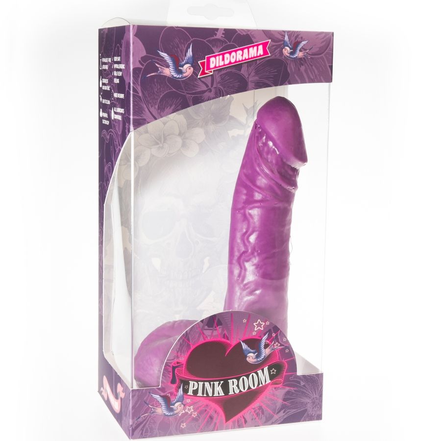CAMERA ROSA EBAN DILDO REALISTICO VIOLA 19 CM