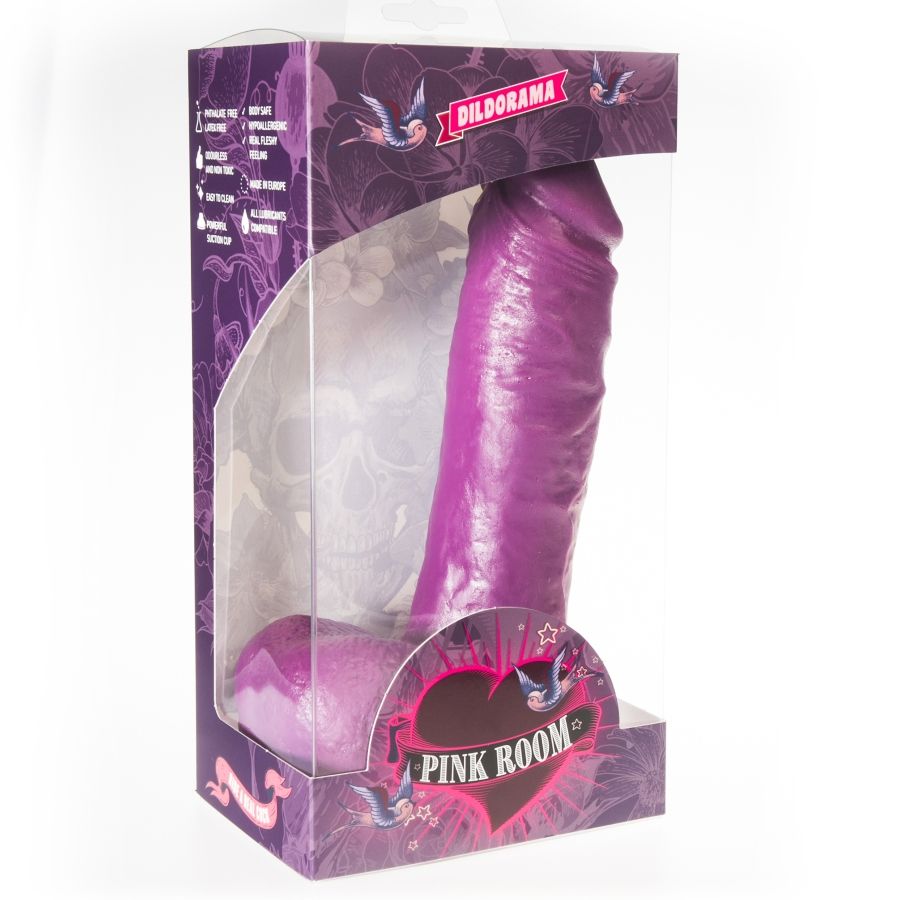 CAMERA ROSA ANTON DILDO REALISTICO VIOLA 21,5 CM