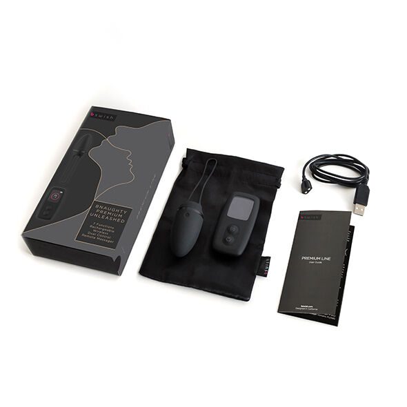 VIBRATORE CON TELECOMANDO BNAUGHTY PREMIUM UNLEASHED BSWISH - NERO