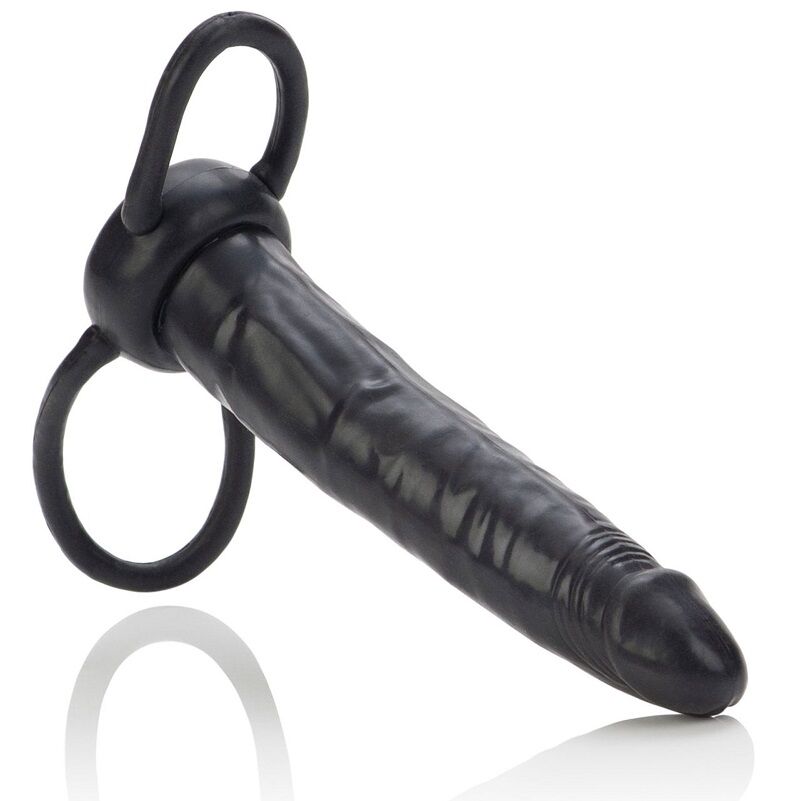 DILDO PER DOPPIA PENETRAZIONE CALEX ACCOMMODATOR - NERO