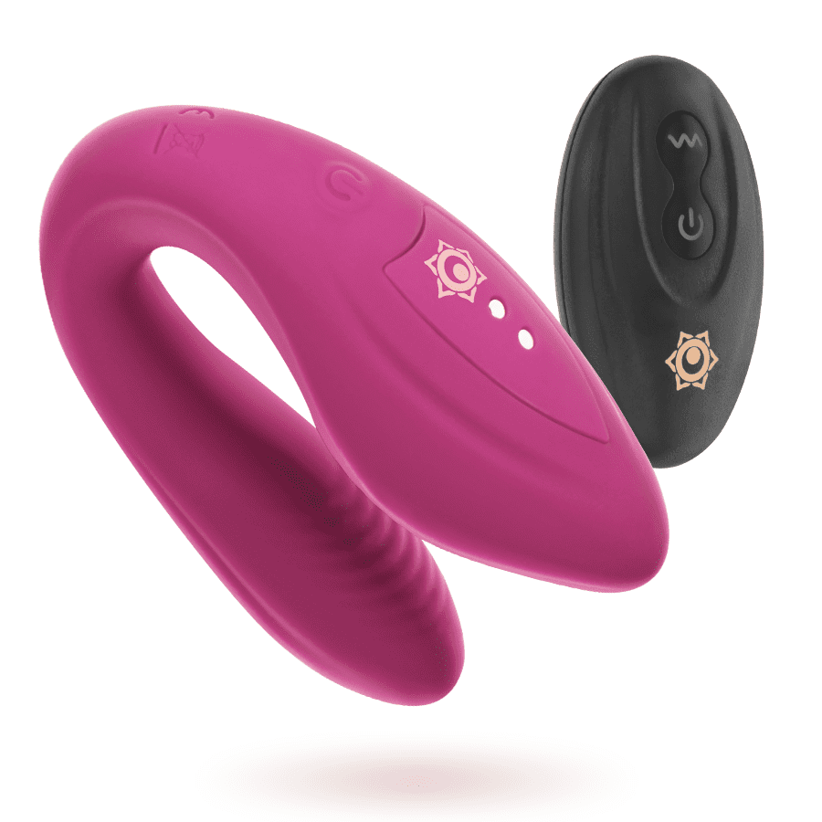 VIBRATORE DOPPIA STIMOLAZIONE CON TELECOMANDO RITHUAL KAMA COLORE ORCHIDEA