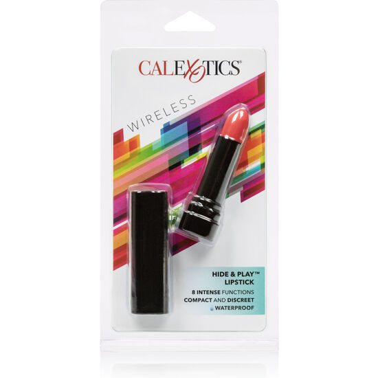 VIBRATORE A FORMA DI ROSSETTO CALEX HIDE PLAY - ROSSO