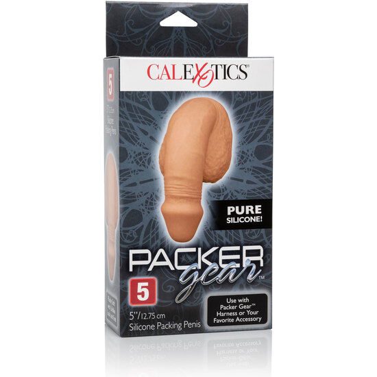 DILDO IN SILICONE PER STRAP-ON 12,75 CM COLOR CARAMELLO - CALEX