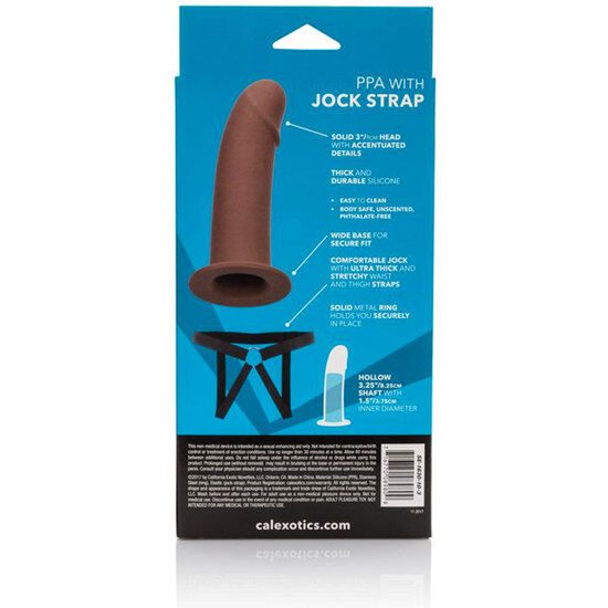 IMBRACATURA CAVA CALEX PPA CON CINTURINO JOCK MARRONE