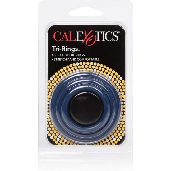 SET 3 ANELLI FALLICI CALEX - COLORE BLU