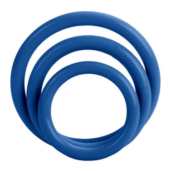 SET 3 ANELLI FALLICI CALEX - COLORE BLU