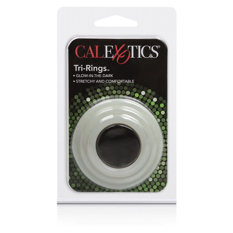 SET 3 ANELLI FALLICI CALEX - FOSFORESCENTI