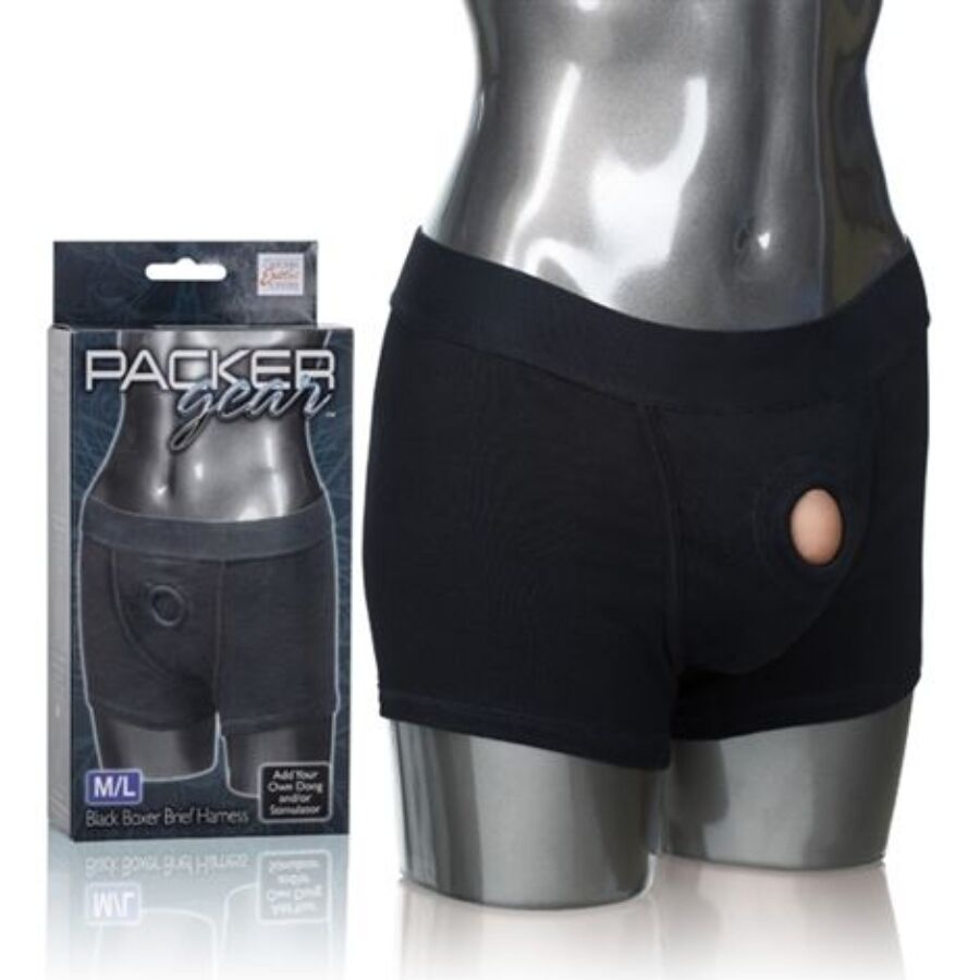 IMBRACATURA STRAP-ON CALEX PACKER GEAR BOXER BRIEF M / L
