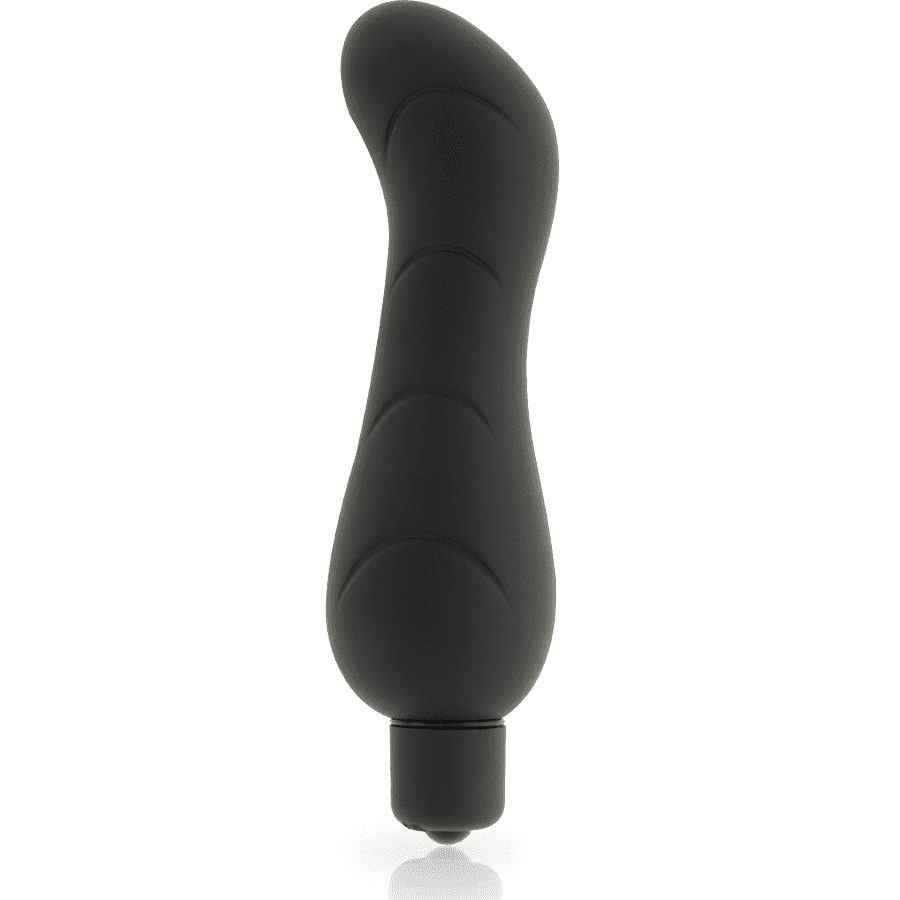 STIMOLATORE VIBRANTE PUNTO G IN SILICONE - DOLCE VITA - NERO
