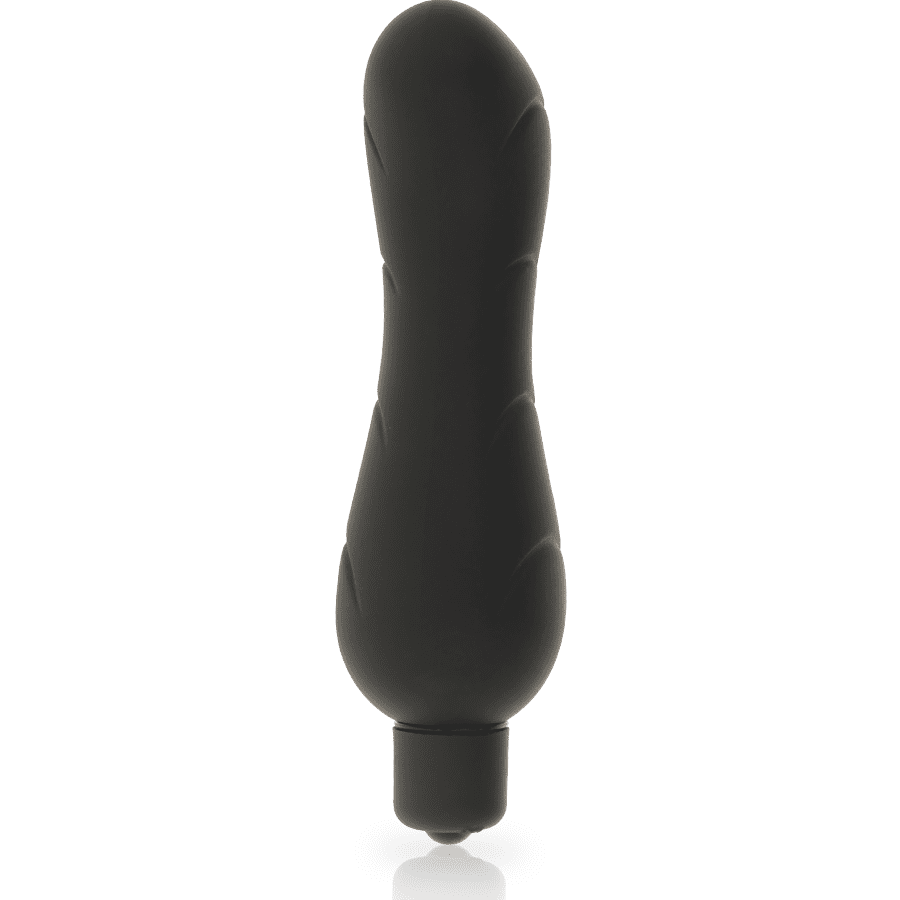STIMOLATORE VIBRANTE PUNTO G IN SILICONE - DOLCE VITA - NERO