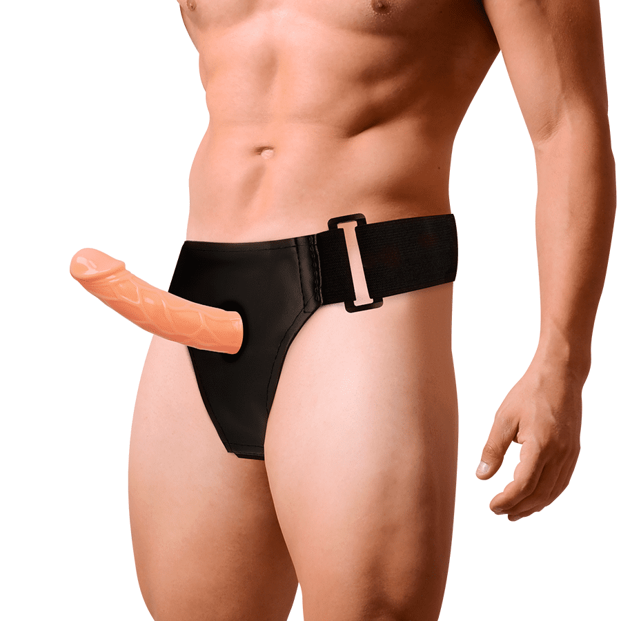 IMBRACATURA CON DILDO CAVO HARNESS ATTRACTION BLAKE 15.5 X 4CM
