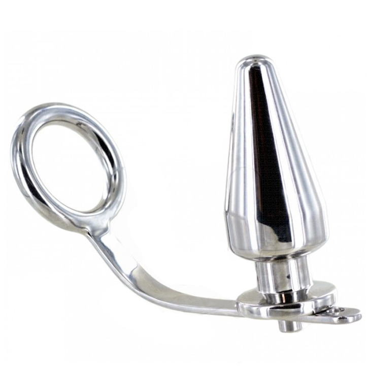 RUBINETTO IN METALLO CON PLUG ANALE 45 X 50 MM