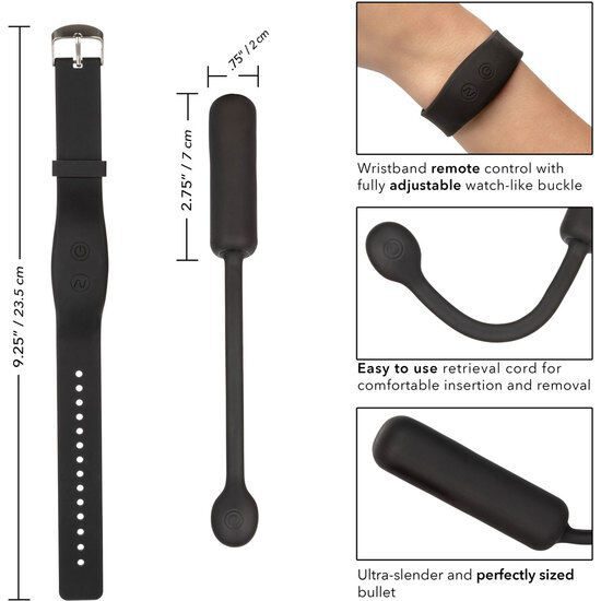MINI VIBRATORE CON TELECOMANDO DA POLSO CALEX