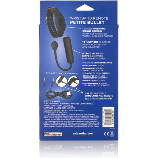 MINI VIBRATORE CON TELECOMANDO DA POLSO CALEX