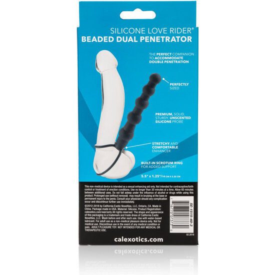 PLUG PER DOPPIA PENETRAZIONE - CALEX COLORE NERO