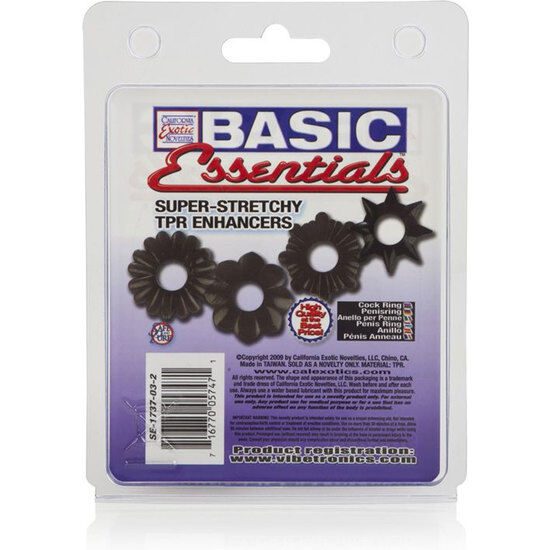 SET ANELLI FALLICI CALEX BASIC ESSENTIALS 4 PACK