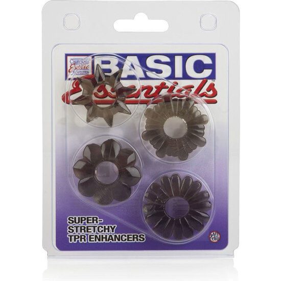 SET ANELLI FALLICI CALEX BASIC ESSENTIALS 4 PACK