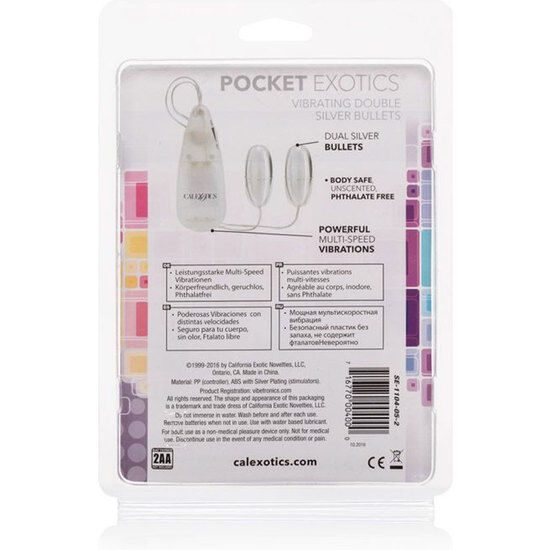 SET 2 VIBRATORI CALEX SILVER DUO
