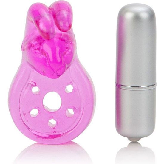 ANELLO VIBRANTE CON STIMOLATORE CLITORIDE CALEX