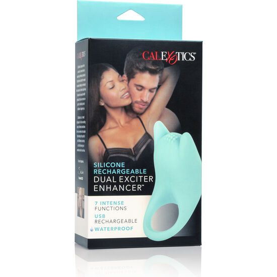 ANELLO VIBRANTE PER PENE CON STIMOLATORE CLITORIDE CALEX