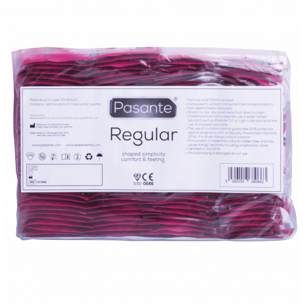PRESERVATIVI GAMA REGULAR 144 UNIDADES