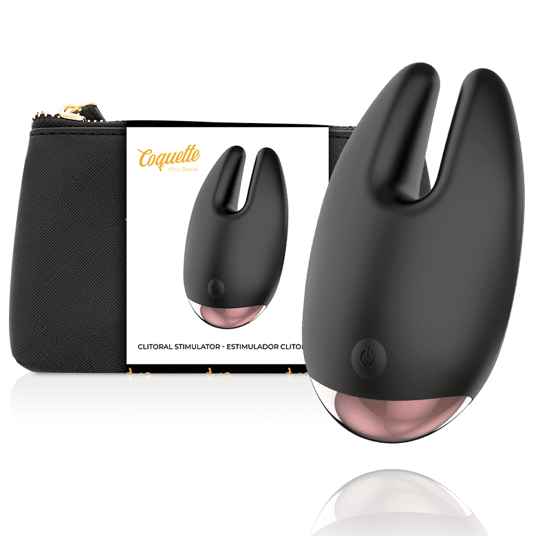 STIMOLATORE CLITORIDEO COQUETTE CHIC DESIRE NERO/ORO