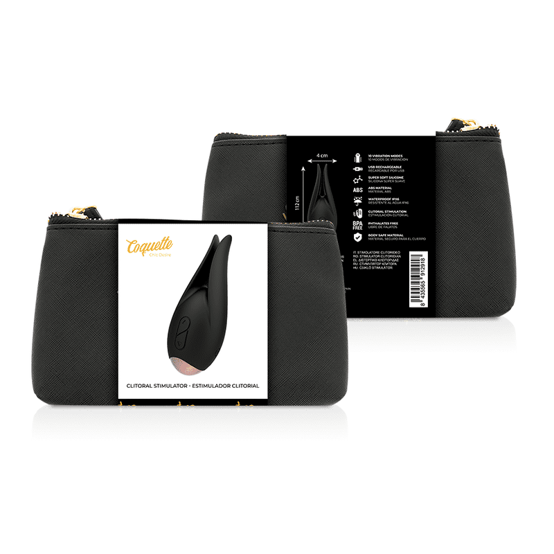 STIMOLATORE CLITORIDEO COQUETTE CHIC DESIRE NERO/ORO