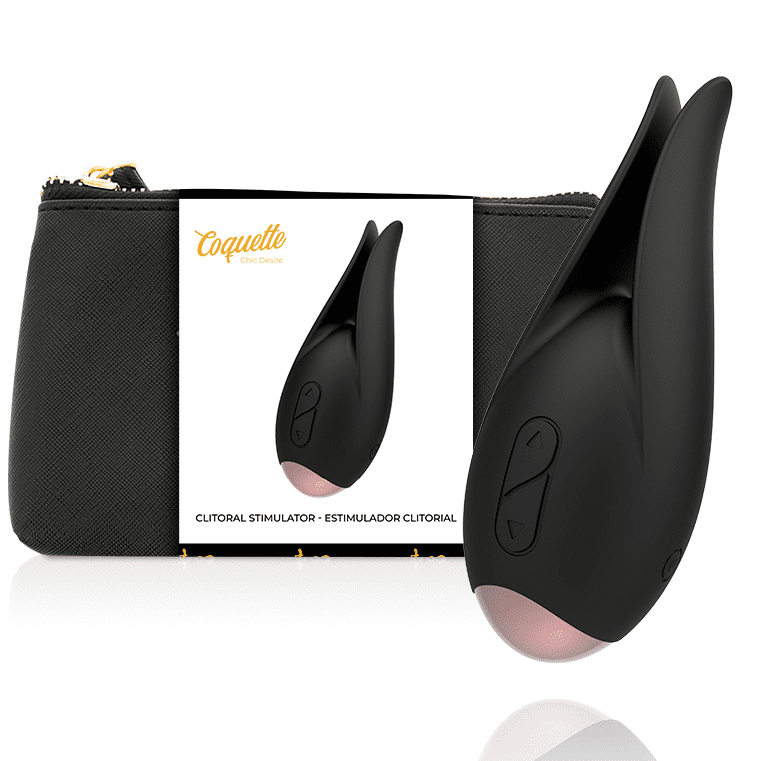 STIMOLATORE CLITORIDEO COQUETTE CHIC DESIRE NERO/ORO