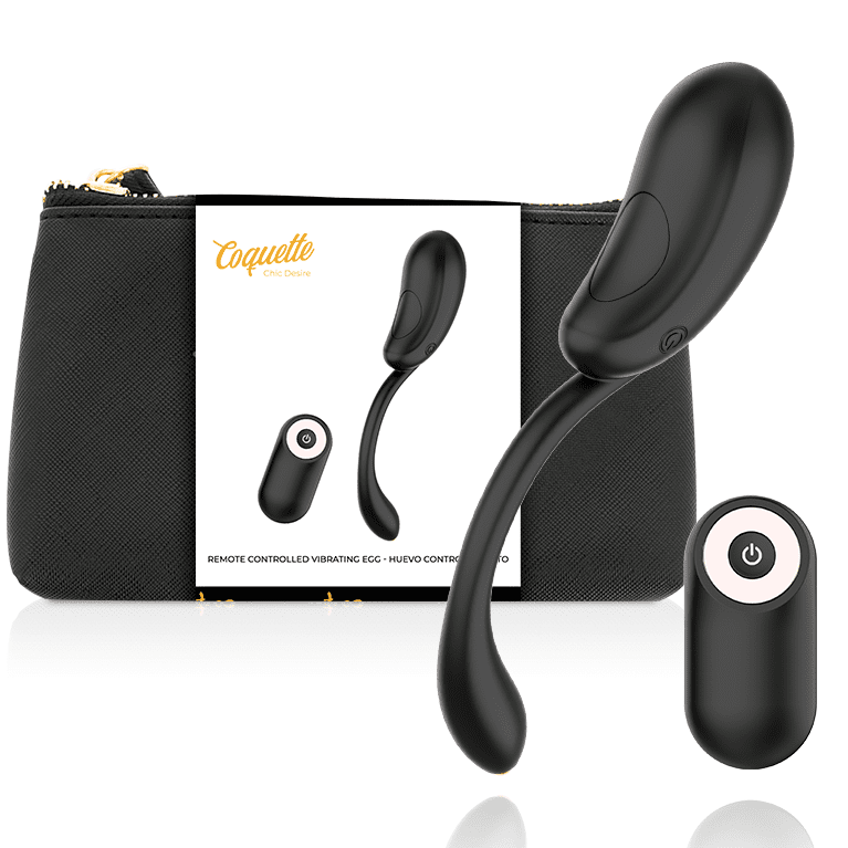 UOVO VIBRANTE TELECOMANDO RICARICABILE - COQUETTE CHIC DESIRE - NERO/ORO