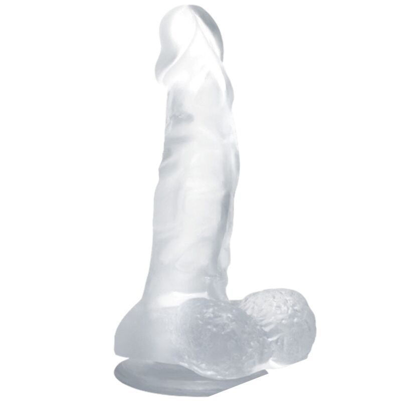 DILDO REALISTICO CON VENTOSA BAILE 16.7 CM TRASPARENTE