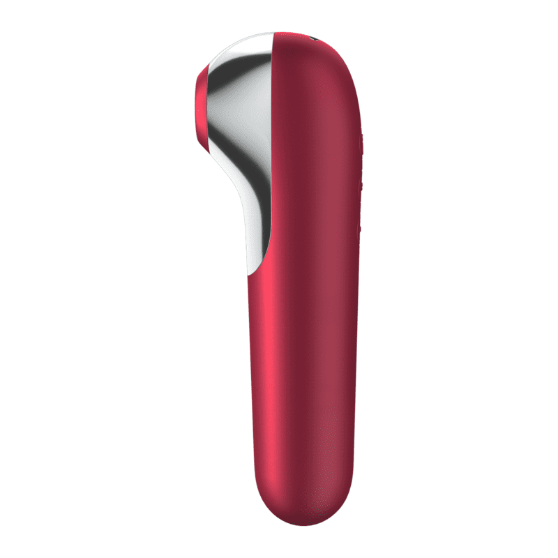 VIBRATORE E STIMOLATORE AD ARIA SATISFYER DUAL LOVE ROSSO