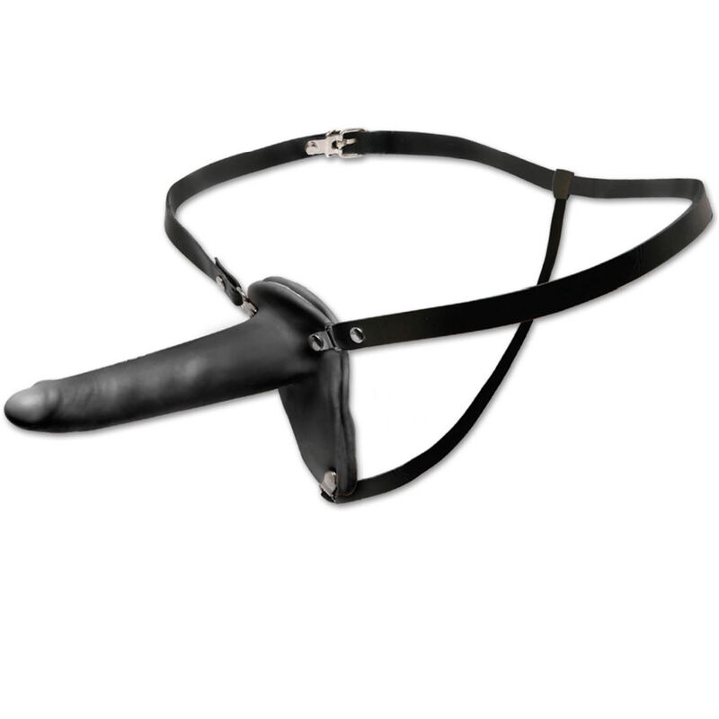CINTURINO IN PELLE CON DILDO STRAP-ON PER PRINCIPIANTI FETISH FANTASY