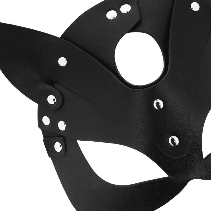COQUETTE CHIC DESIRE MASCHERA IN PELLE VEGANA CON ORECCHIE DI GATTO