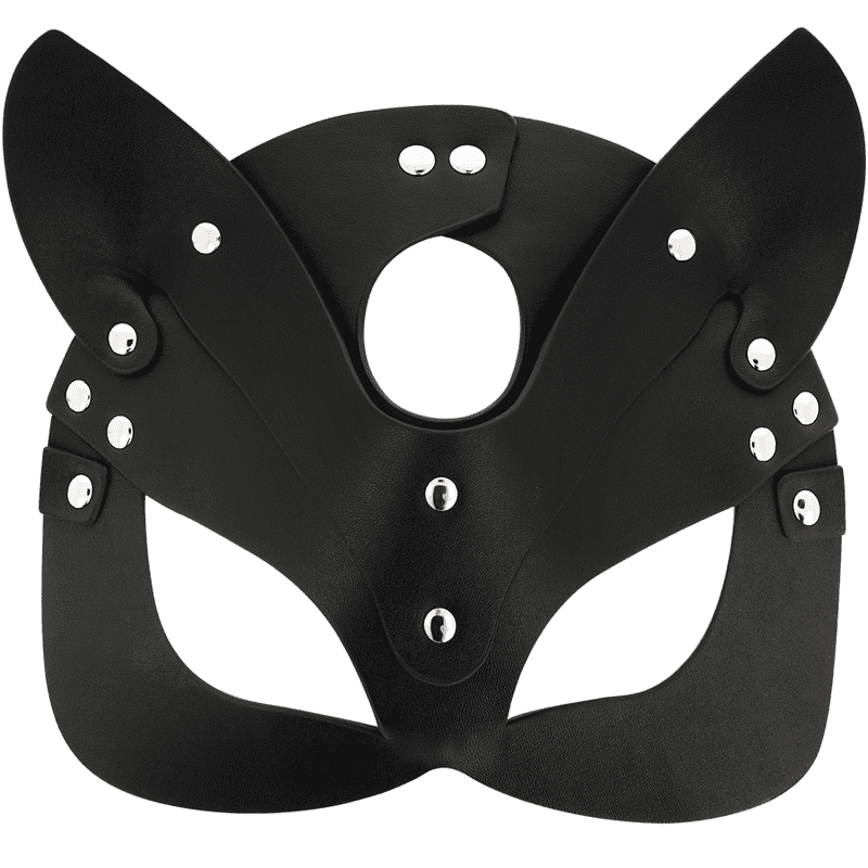 COQUETTE CHIC DESIRE MASCHERA IN PELLE VEGANA CON ORECCHIE DI GATTO