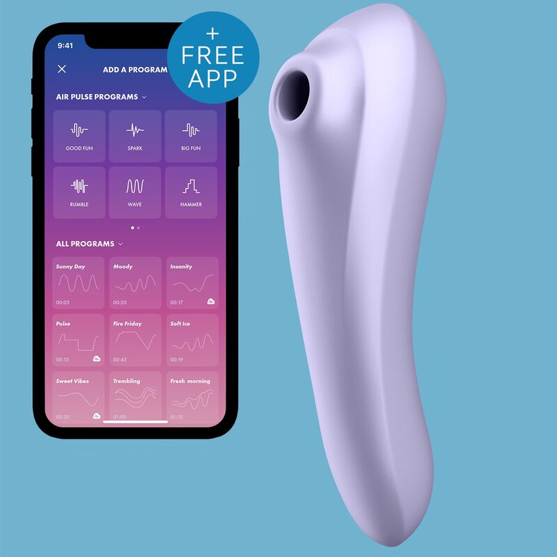 STIMOLATORE SATISFYER DUAL PLEASURE AIR PULSE MALVA