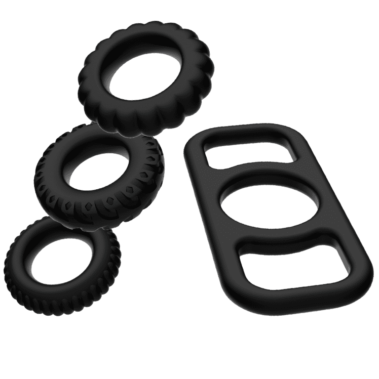 ADDICTED TOYS SET 4 ANELLI IN SILICONE PER IL PENE