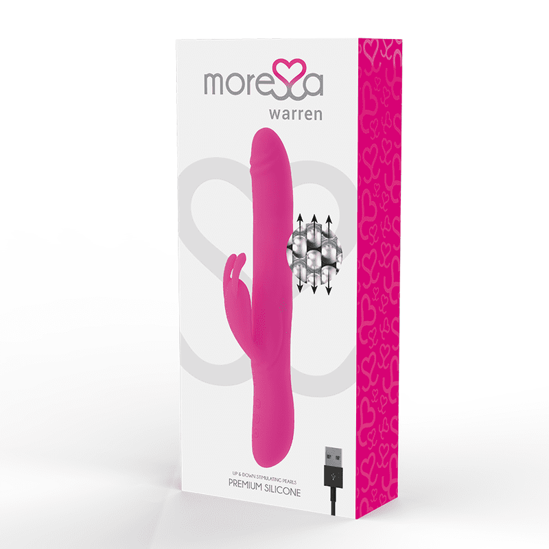 VIBRATORE STIMOLATORE CLITORIDE MORESSA WARREN PREMIUM SILICONE RICARICABILE