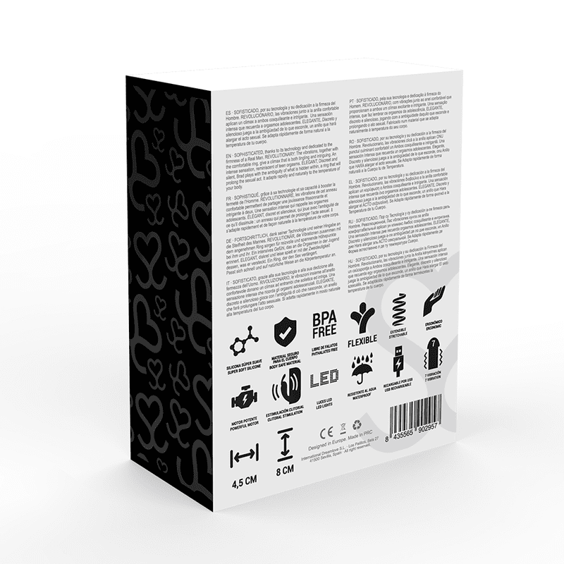 ANELLO FALLICO VIBRANTE RICARICABILE MORESSA ZAC PREMIUM