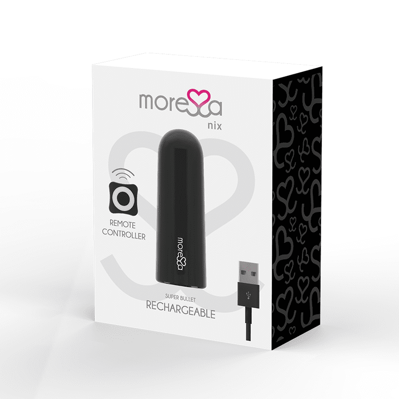 VIBRATORE TELECOMANDATO MORESSA NIX BULLET NERO